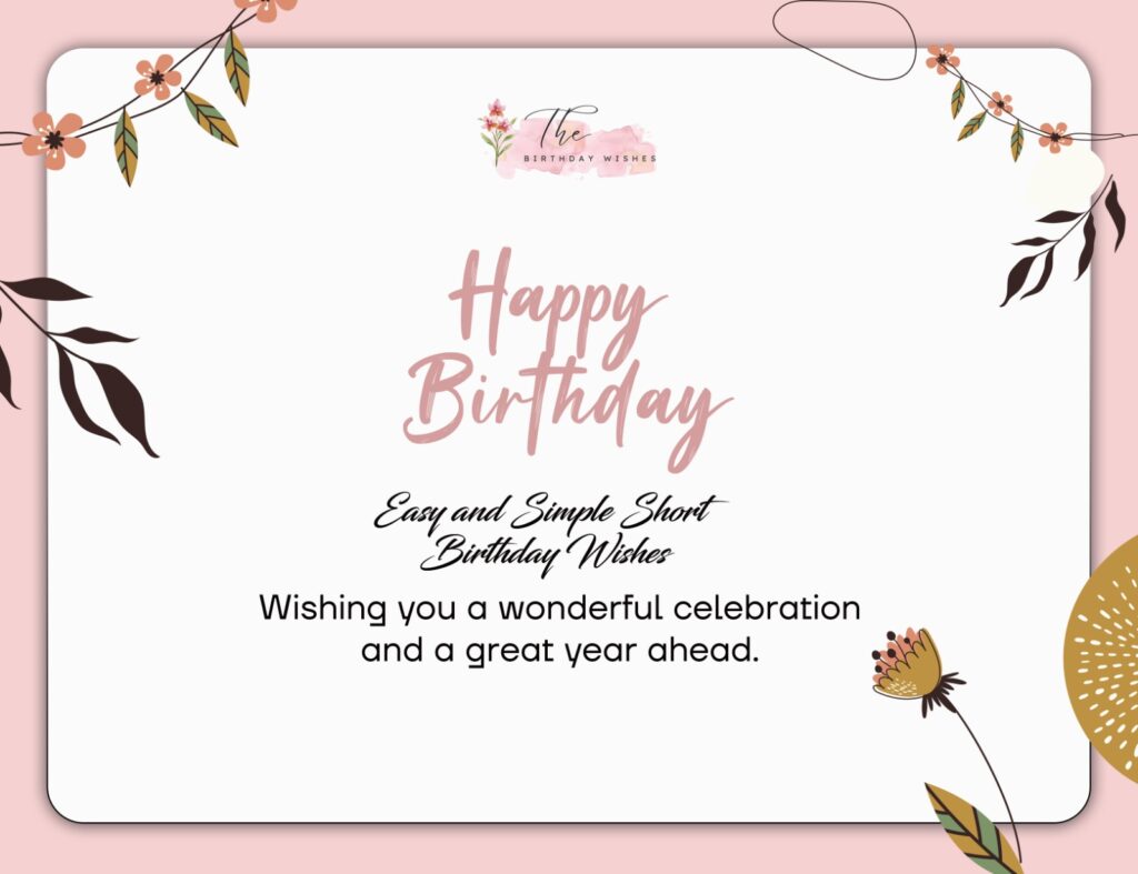 short simple birthday wishes