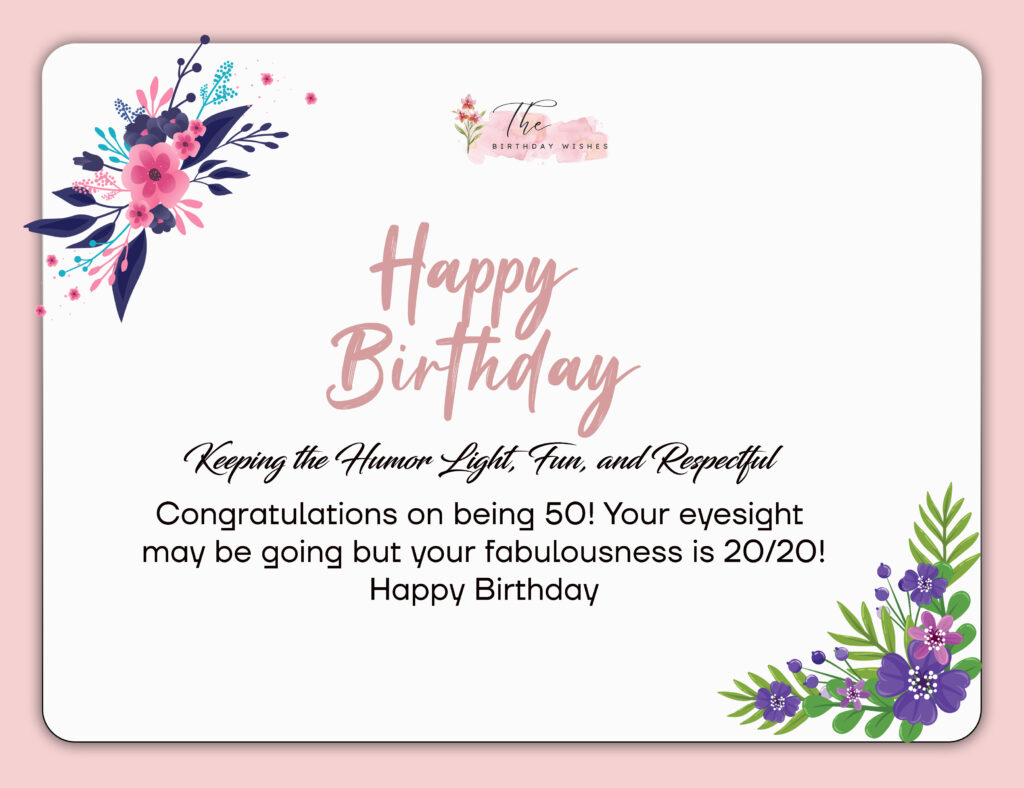 50th Birthday Wishes: Simple, Fun, and Full of Meaning 4 funny 50th birthday wishes