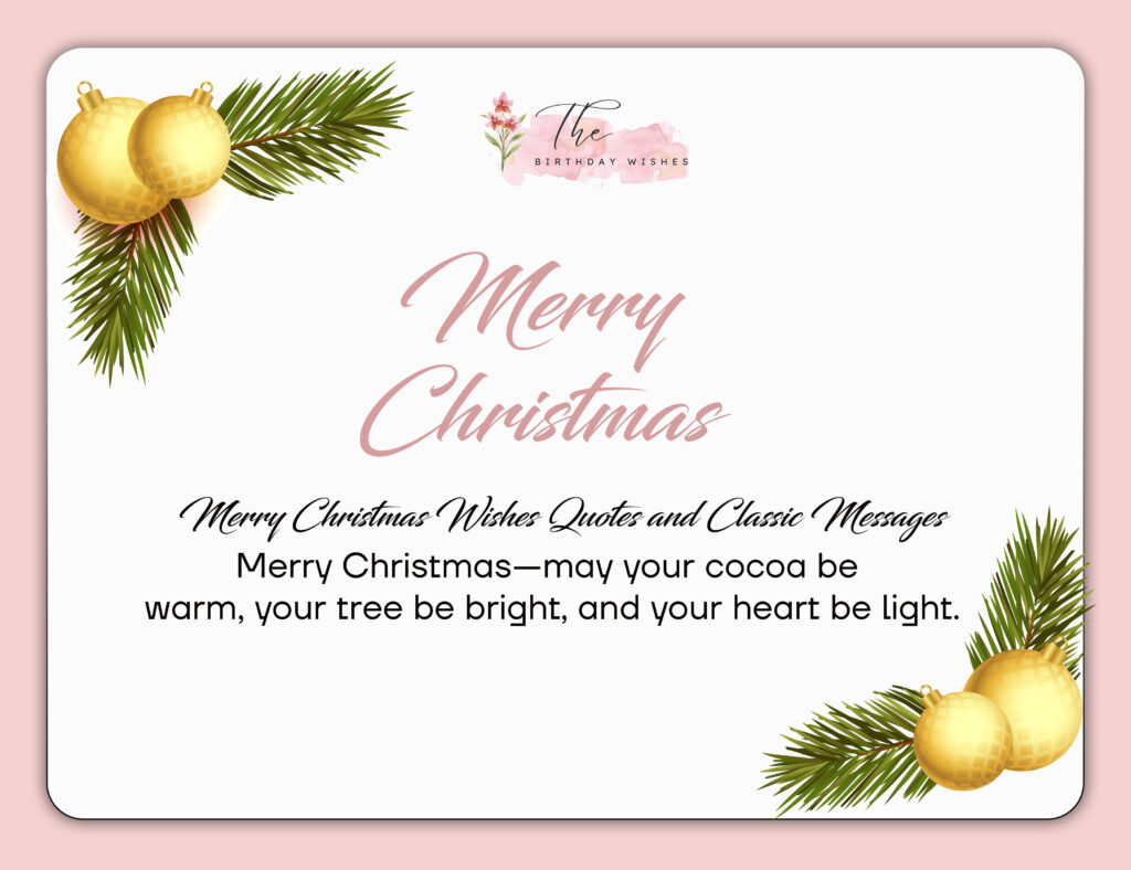 Merry Christmas Wishes: Heartfelt Words to Share Joy 2 Merry Christmas wishes quotes