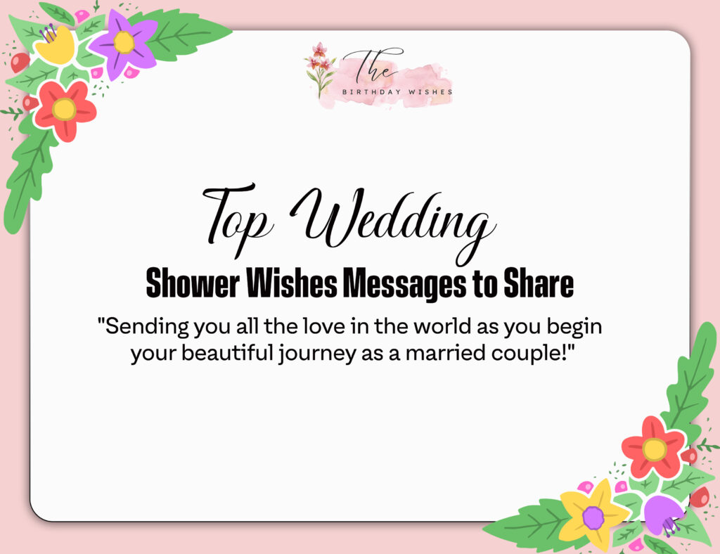 wedding shower wishes message