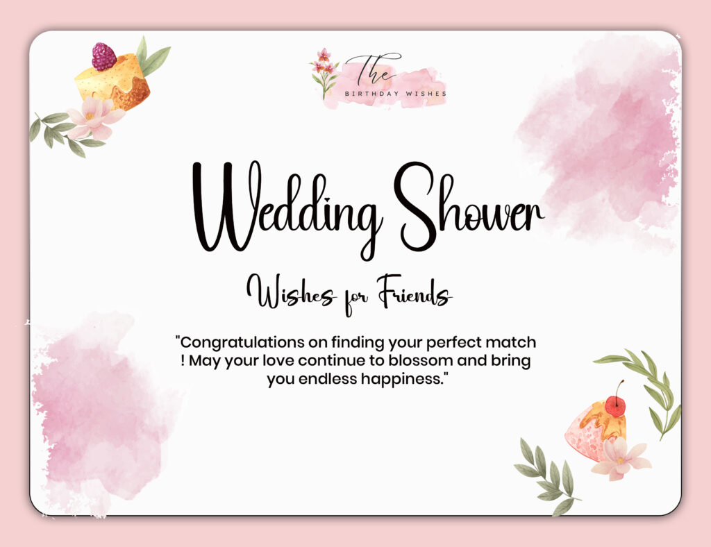 wedding shower wishes for friend