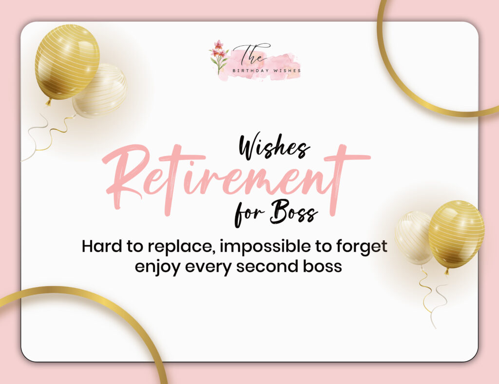 retirement wishes for boss