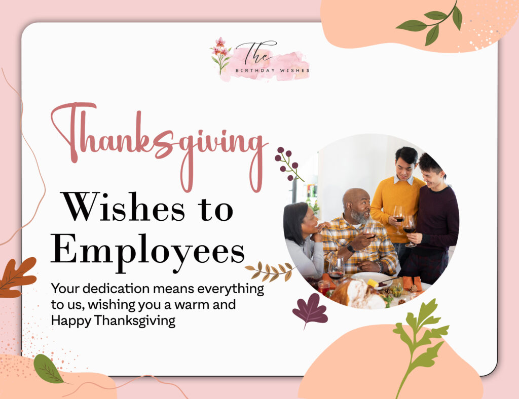 thanksgiving wishes to employees