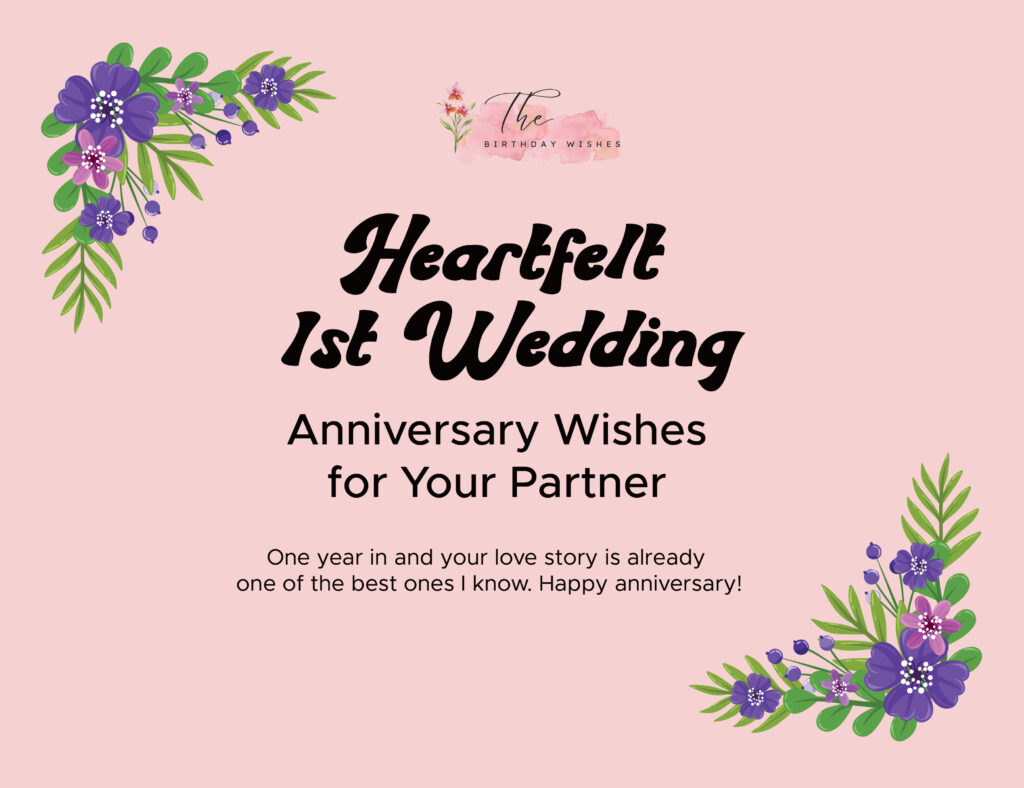 1st wedding anniversary wishes