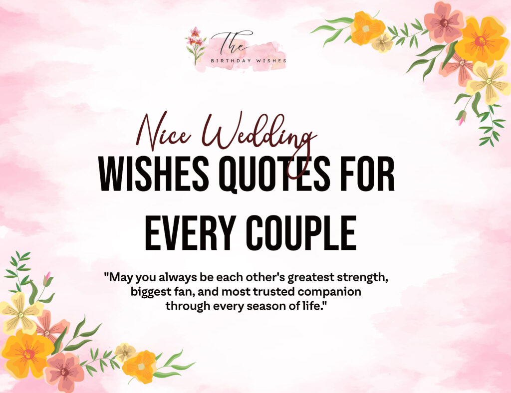 nice wedding wishes quotes