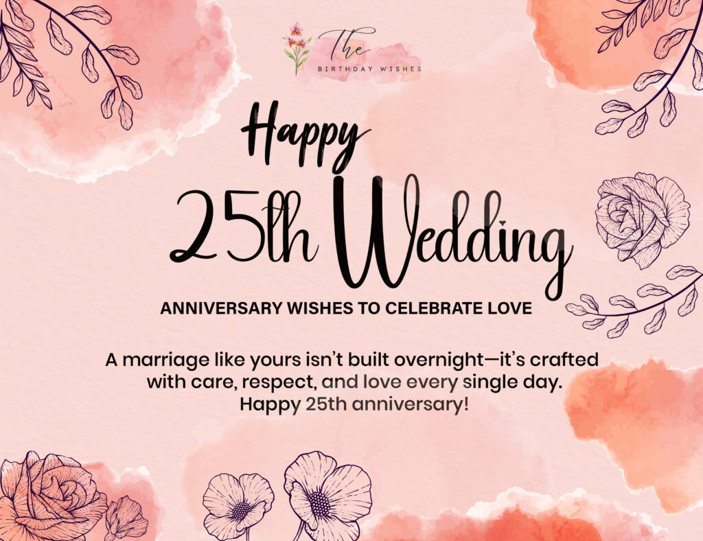 happy 25th wedding anniversary wishes