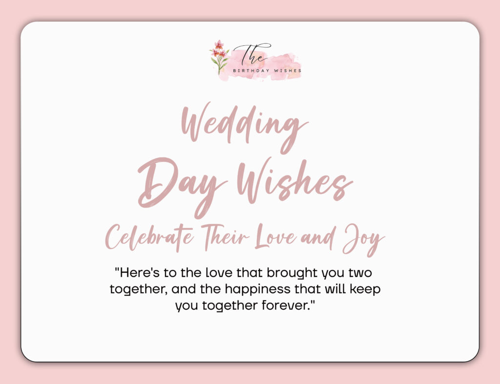 wedding day wishes