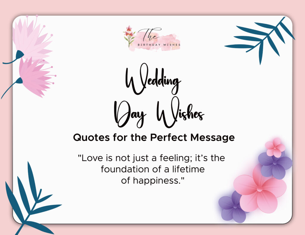 wedding day wishes quotes