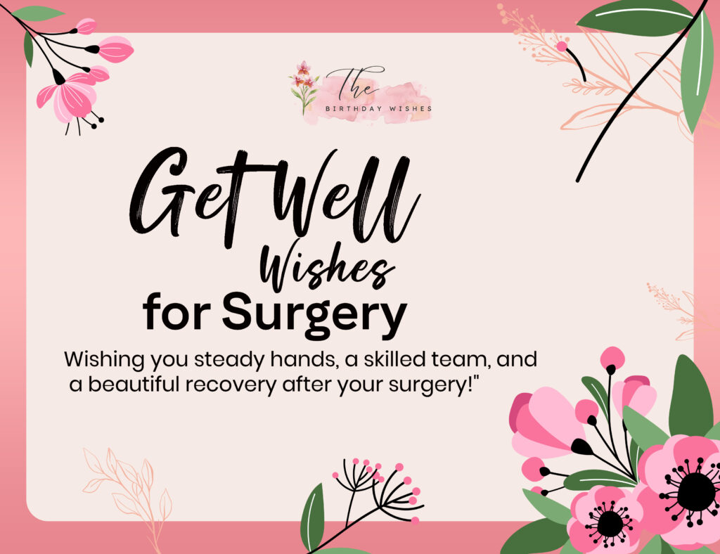get well wishes for surgery