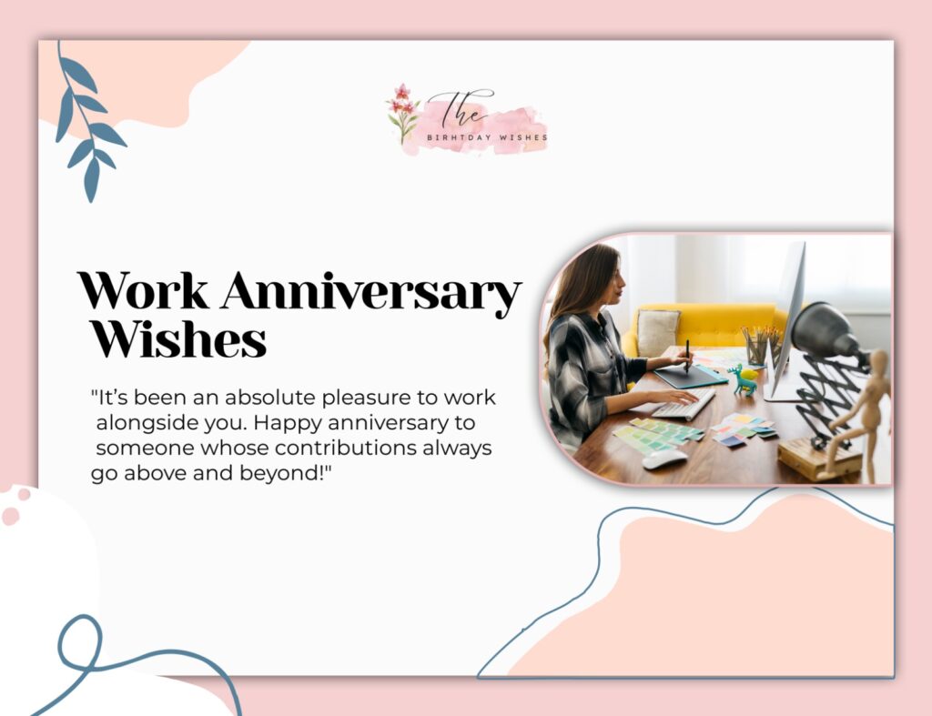 work anniversary wishes