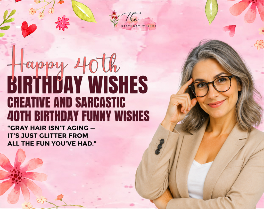 40th birthaday wishes creative