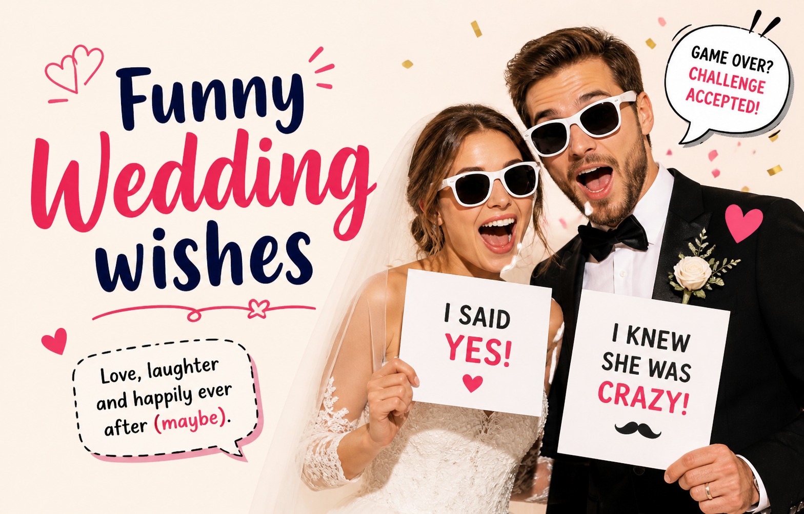 funny wedding wishes