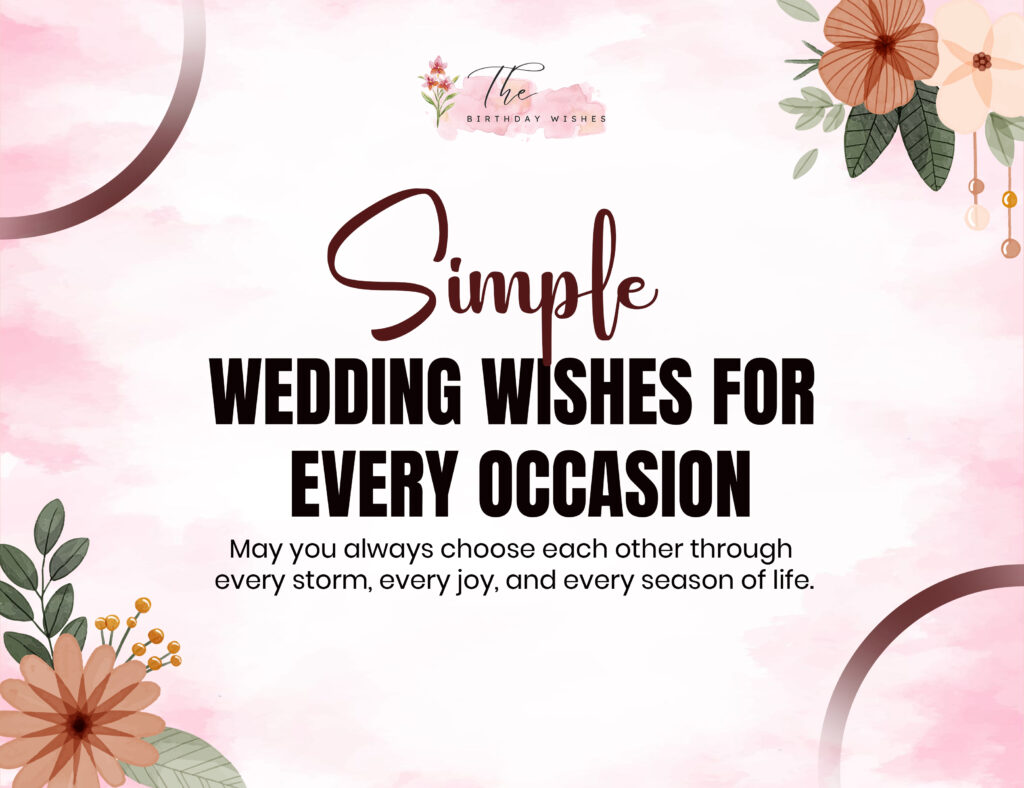 simple wedding wishes