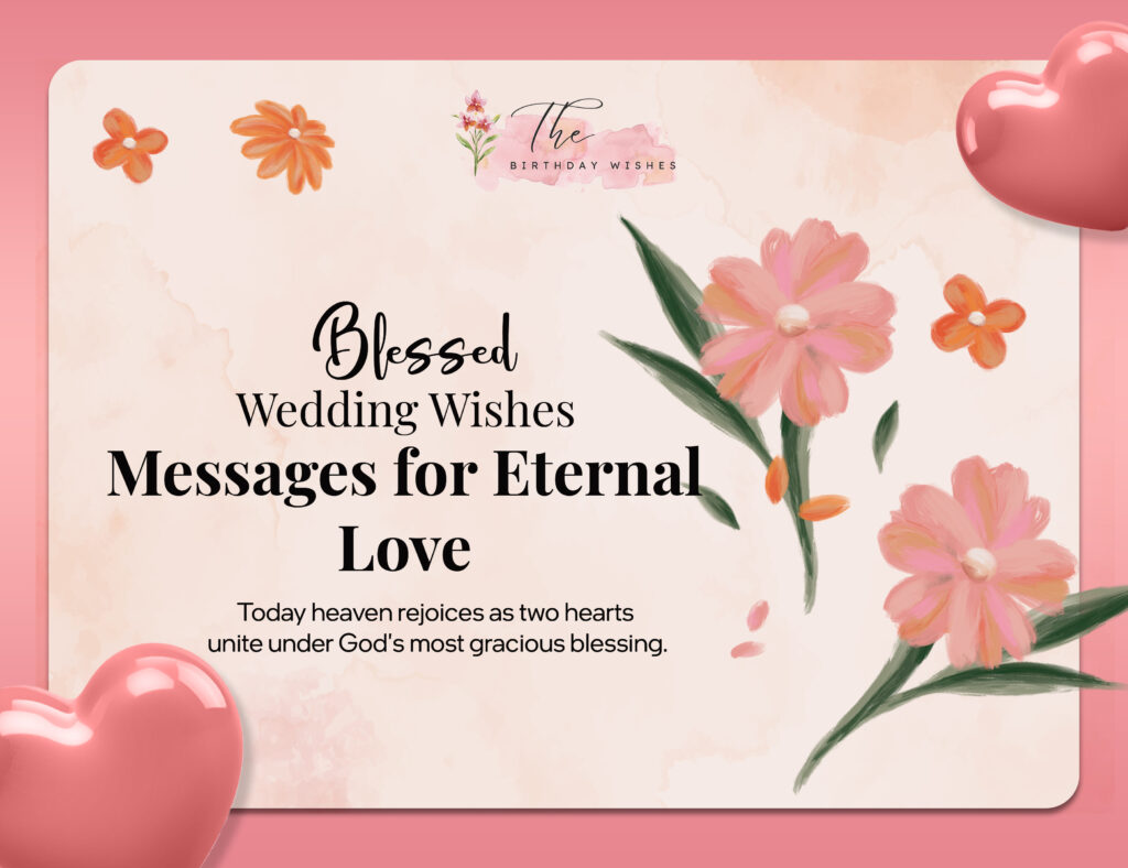 Wedding Blessings and Wishes: Heartfelt Messages to Celebrate Love 5 blessed wedding wishes