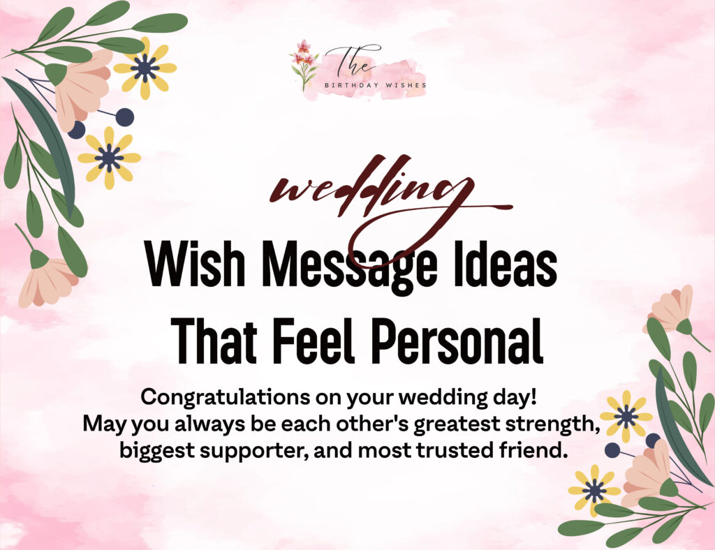 wedding wish message