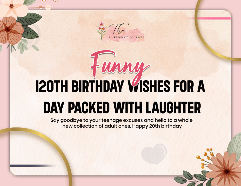 20th Birthday Wishes That Celebrate Life Beyond the Teens 3 funny 20th birthday wishes
