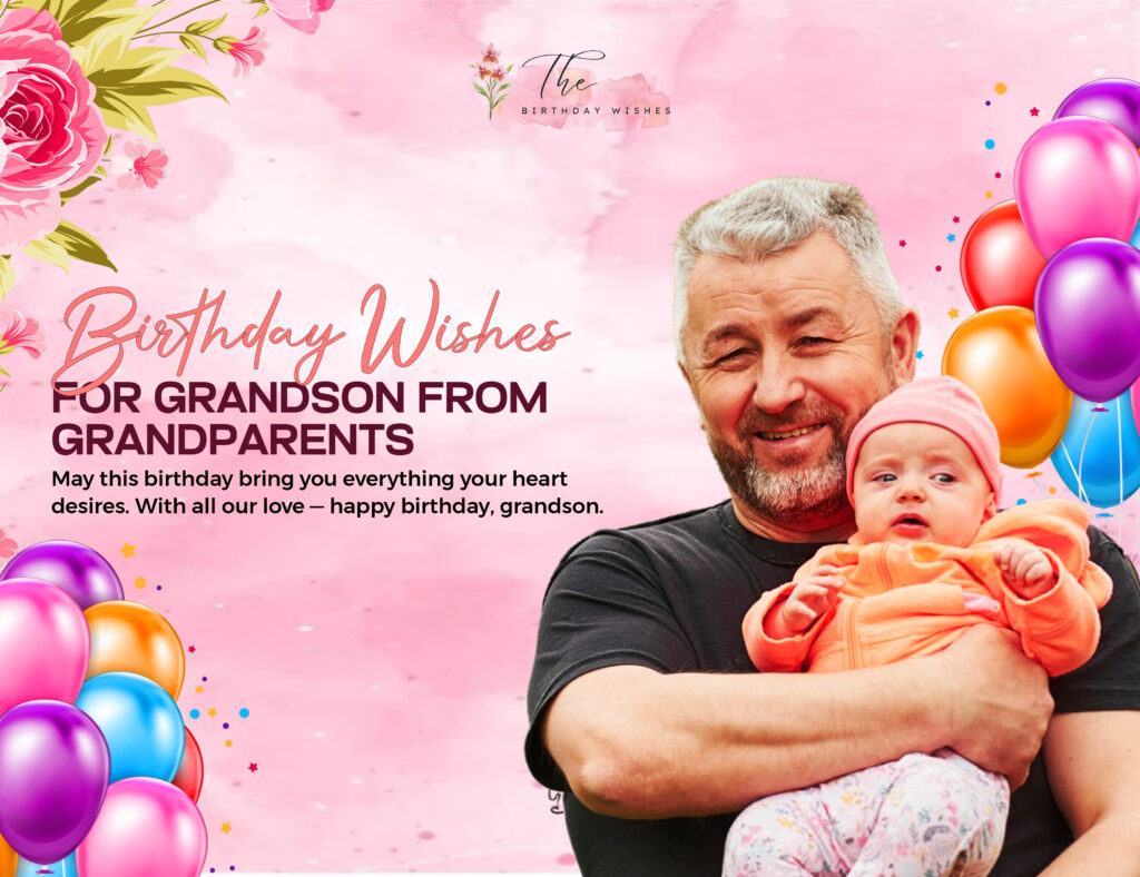 Birthday Wishes for grandson from grandparents