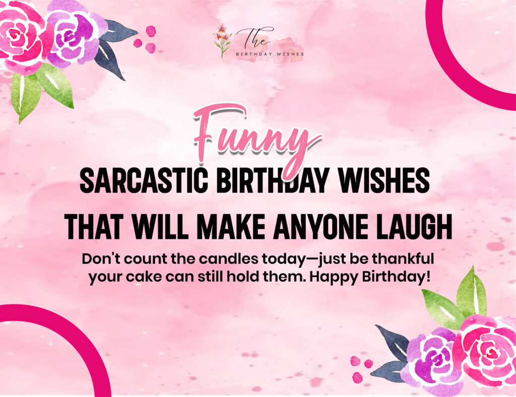 Sarcastic Birthday Wishes That Turn Every Smile into Laughter 3 funny sarcastic birthday wishes