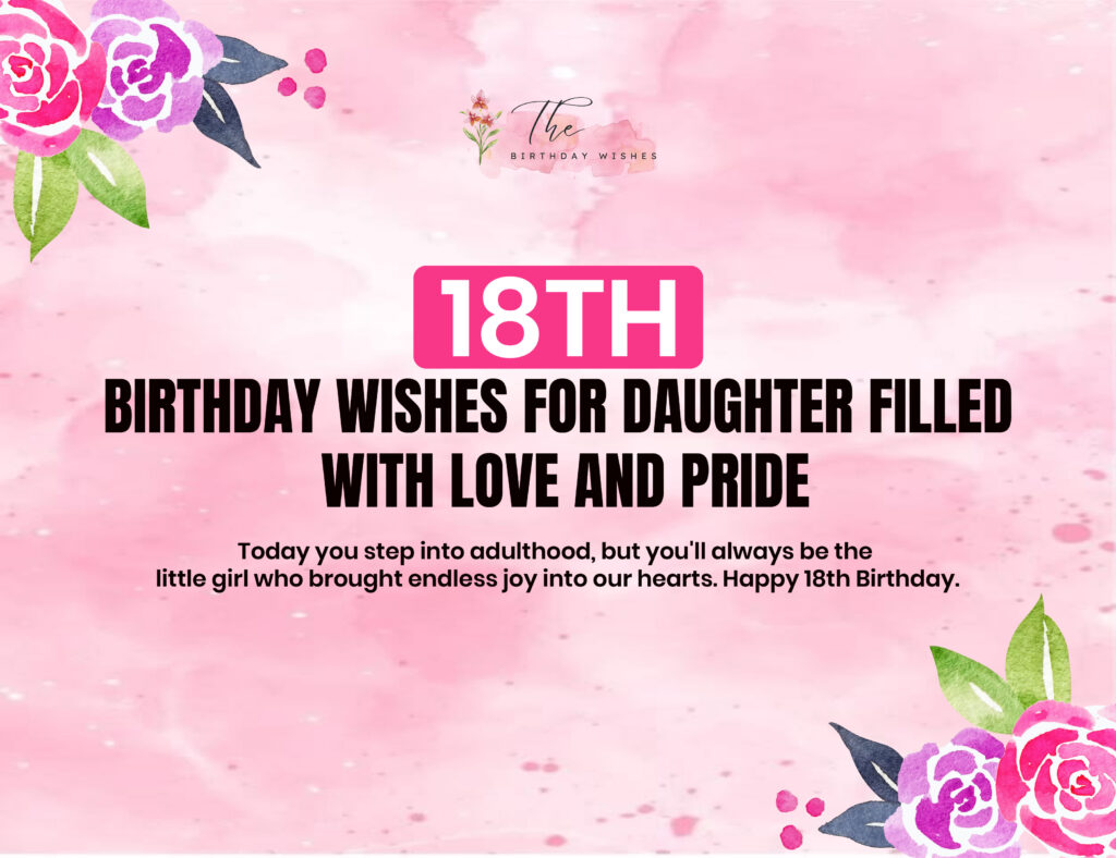 18th Birthday Wishes to Welcome a New Chapter in Life 3 18th birthday wishes for daughter