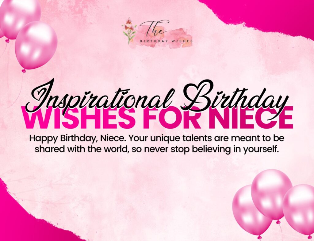 Birthday Wishes for Niece to Celebrate Her Beautiful Journey 4 inspirational birthday wishes for a niece