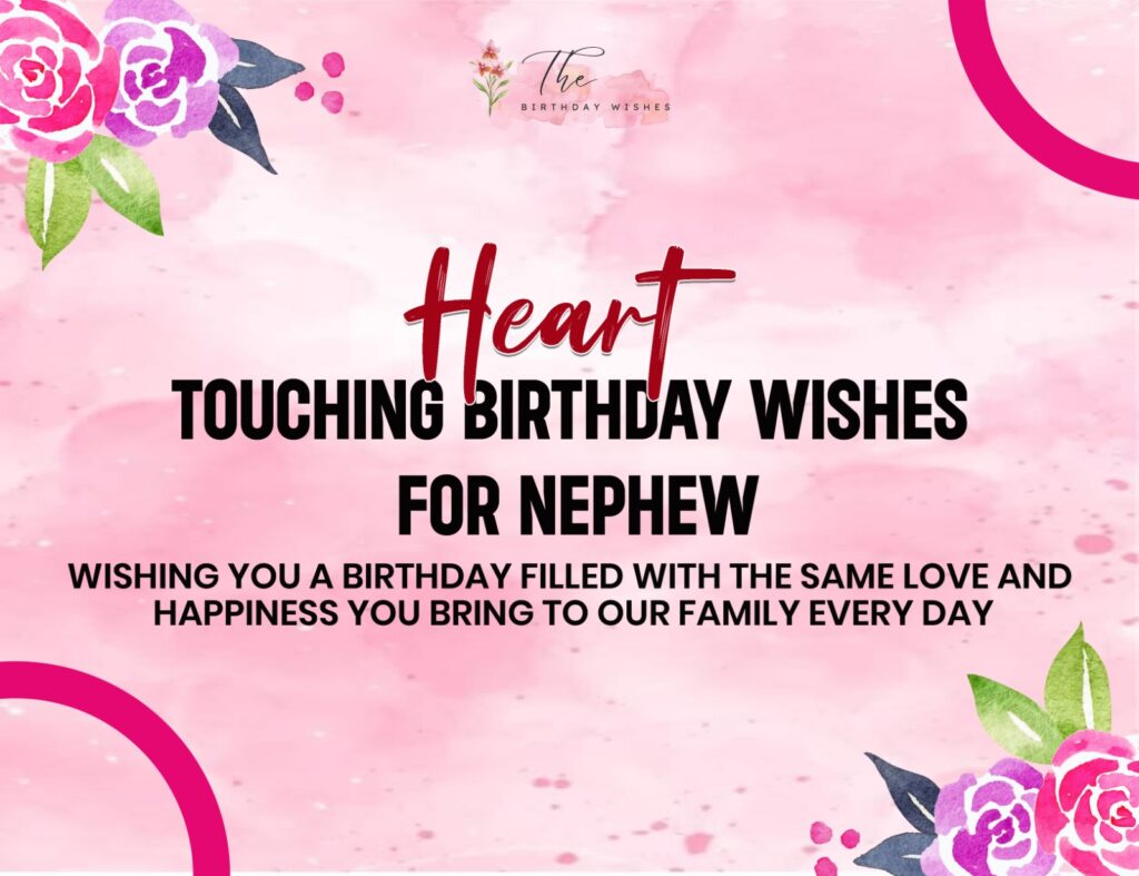Heart touching birthday wishes for nephew