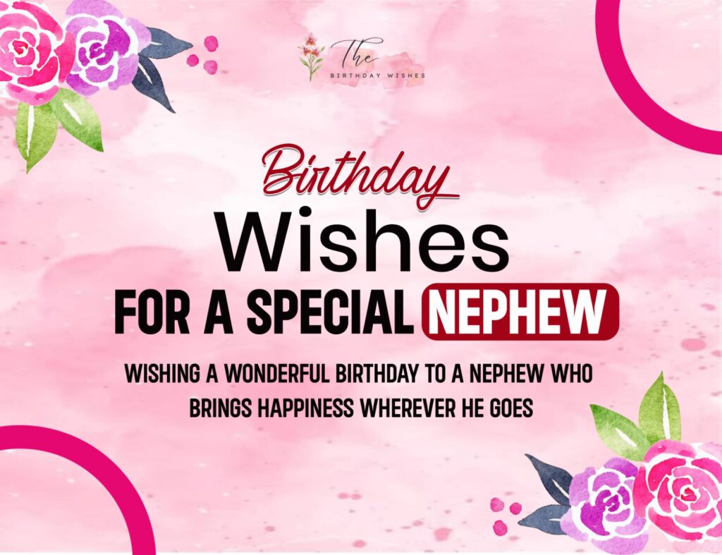 birthday wishes for a special nephew