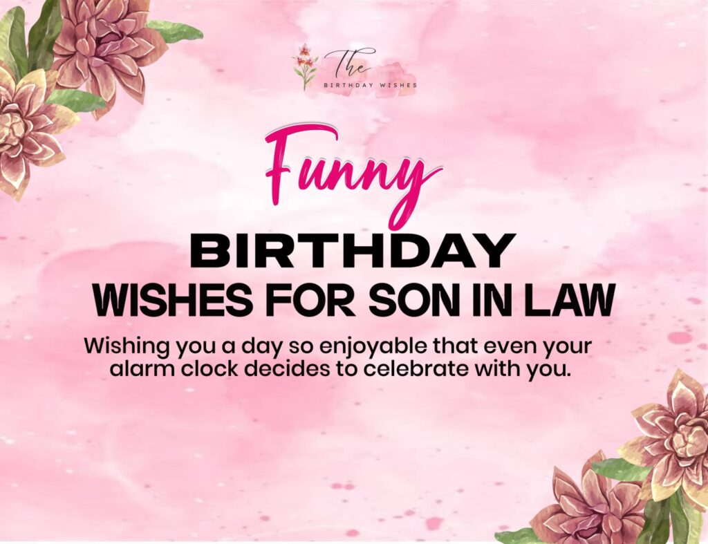funny birthday wishes for son in law