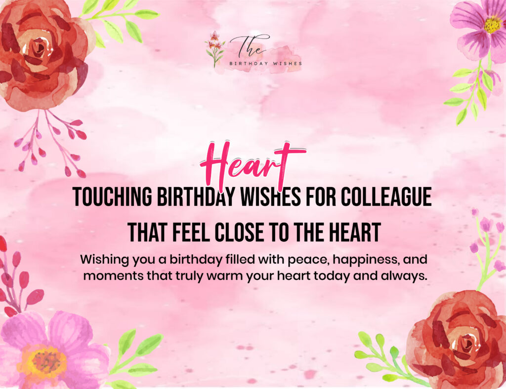 heart touching birthday wishes for colleague