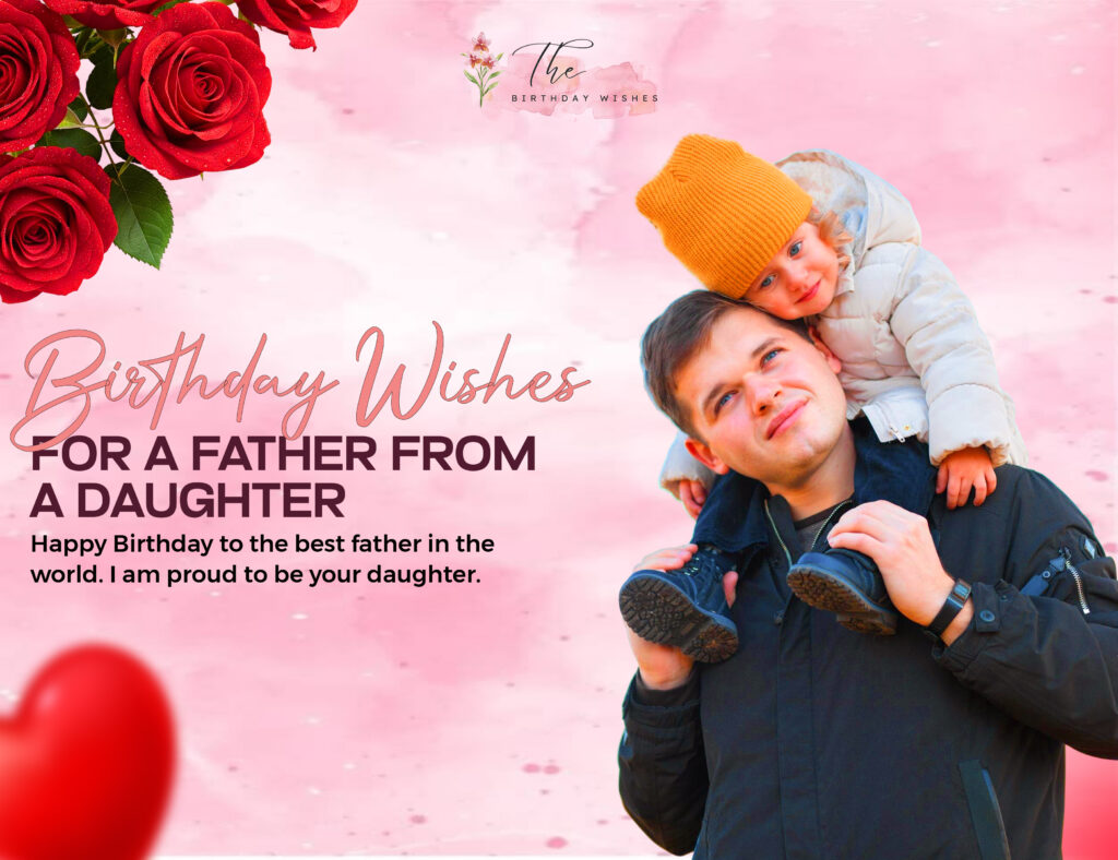 birthday wishes for a father from a daughter