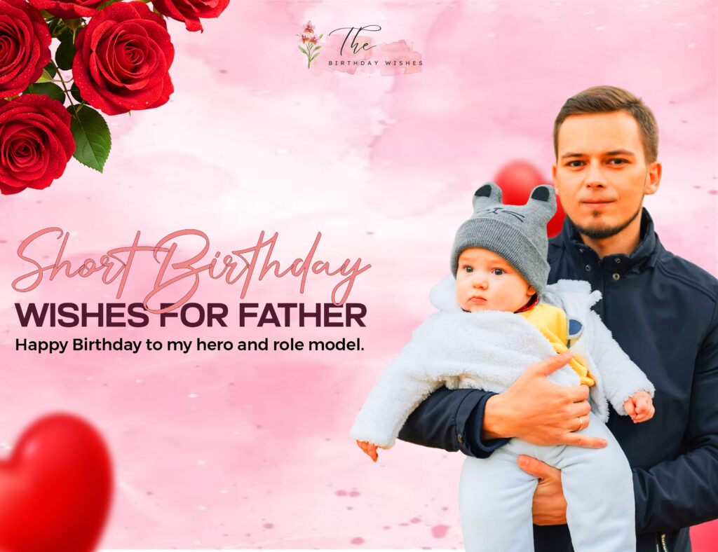 short birthday wishes for father