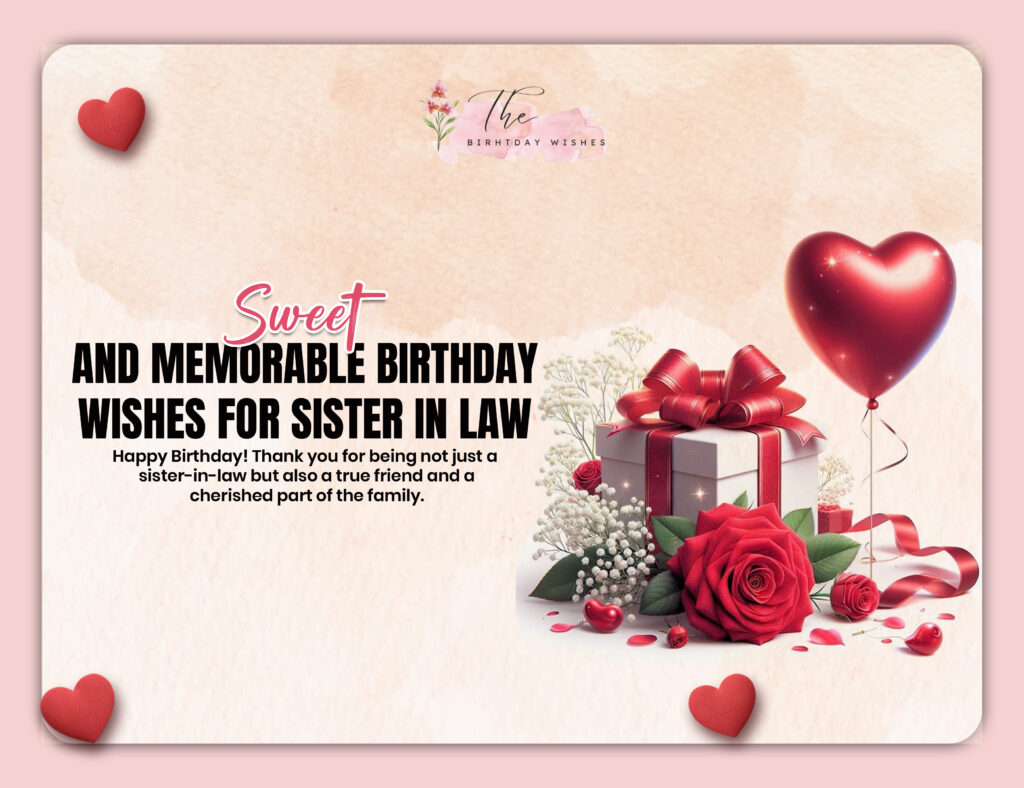 Birthday Wishes for Sister in Law to Celebrate a Beautiful Family Bond 2 birthday for sister in law wishes