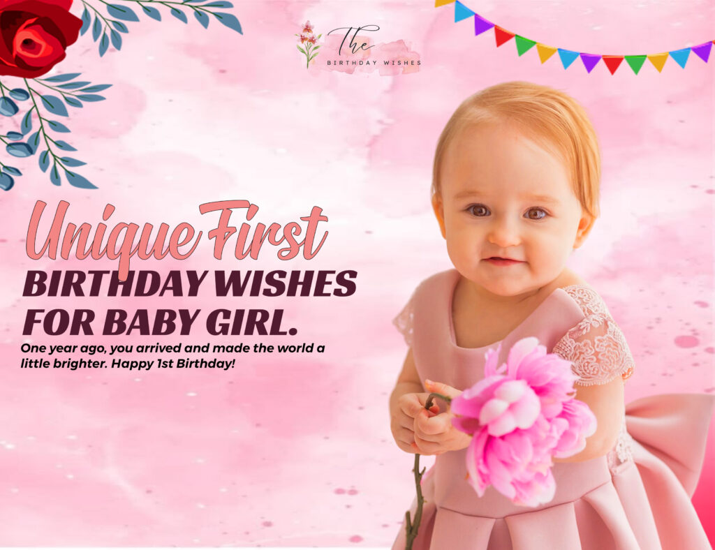 1st Birthday Wishes for Baby Girl to Celebrate Her Special Day 3 unique first birthday wishes for baby girl