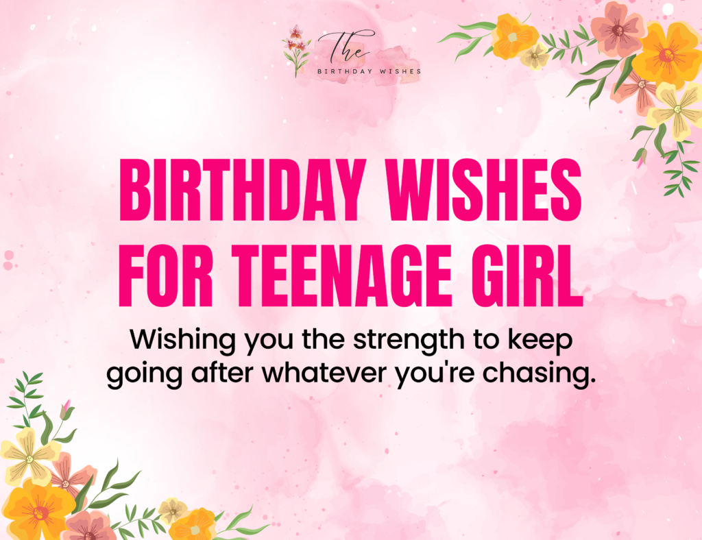 birthday wishes for teenage girl