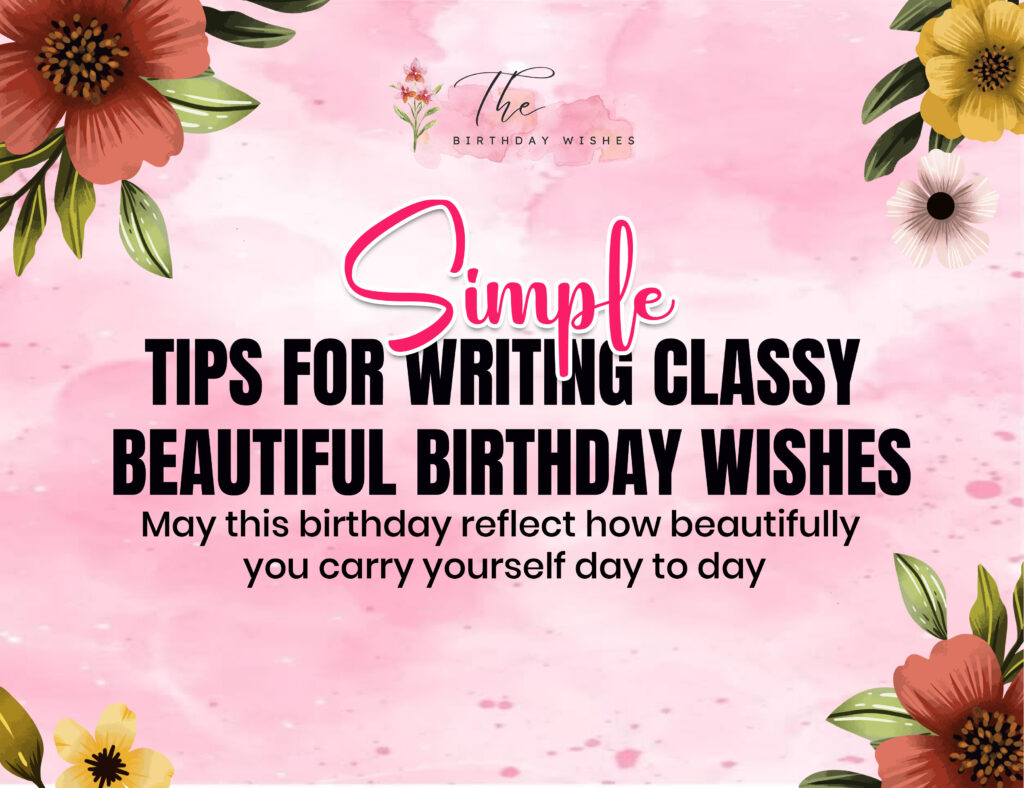 Classy Beautiful Birthday Wishes