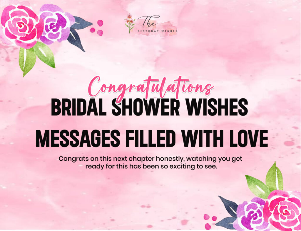 Bridal Shower Wishes for a Beautiful Bride-to-Be 3 congratulations bridal shower wishes messages