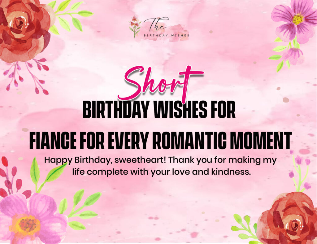 Birthday Wishes for Fiance to Celebrate Your Beautiful Journey 3 short birthday wishes for fiance