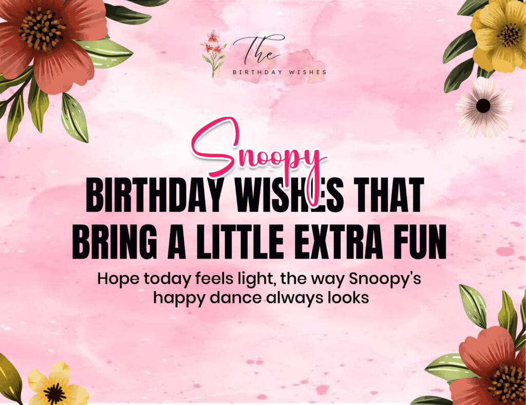 happy birthday wishes snoopy
