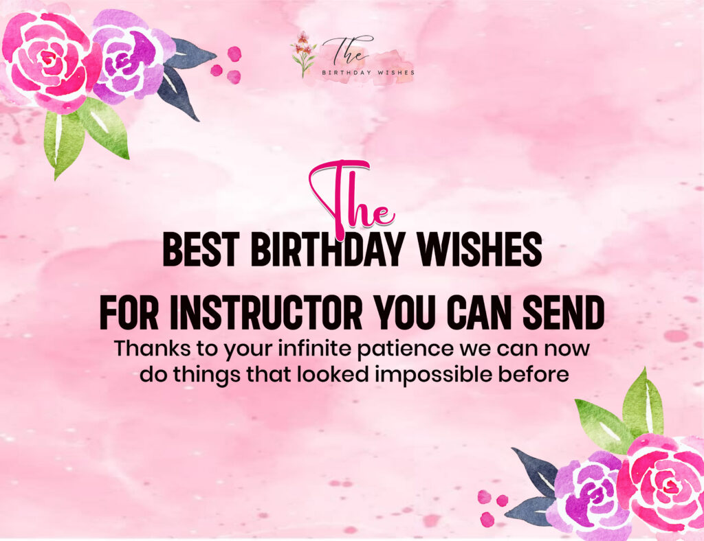 Birthday Wishes for Instructor for Every Teacher and Coach 2 birthday wishes for instructor