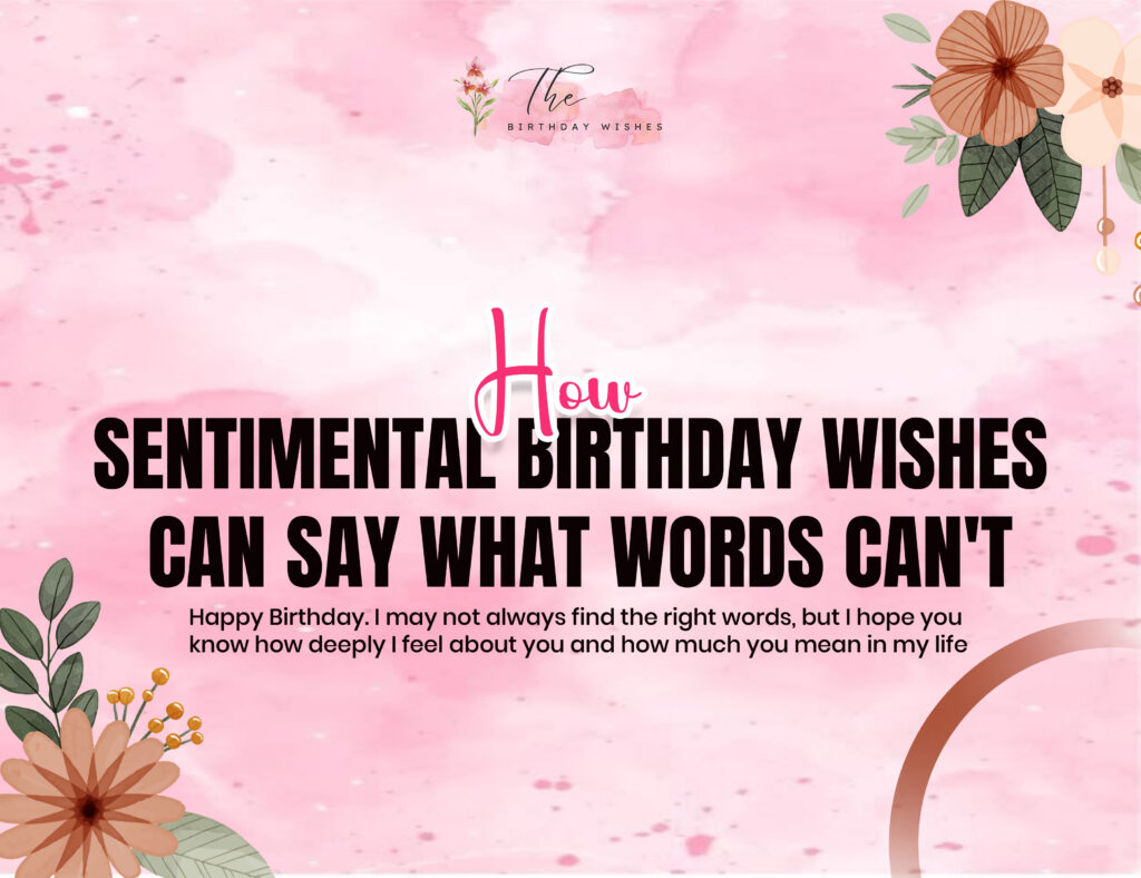 sentimental birthday wishes