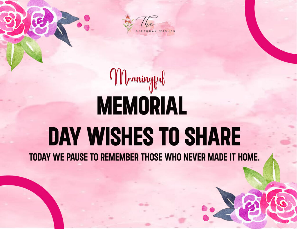 memorial day wishes