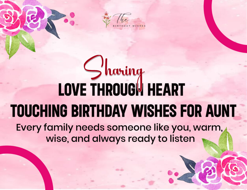 heart touching birthday wishes for aunt