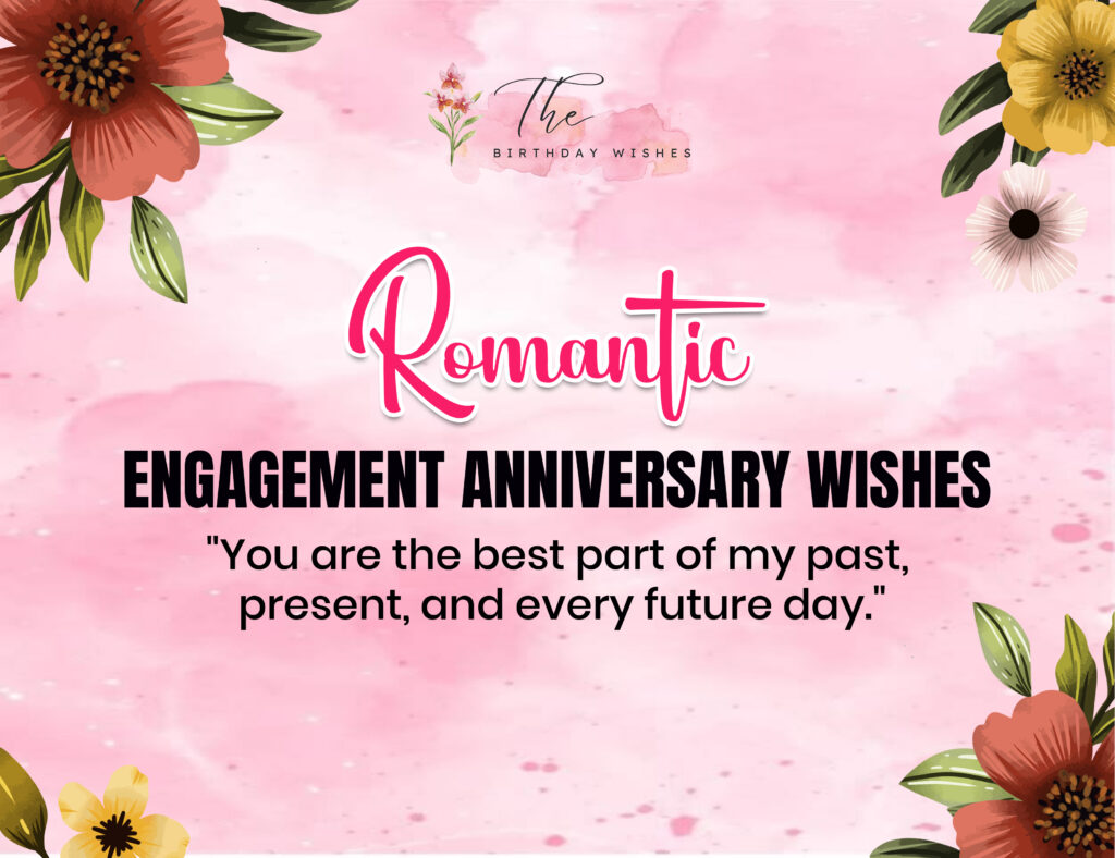 happy engagement anniversary wishes