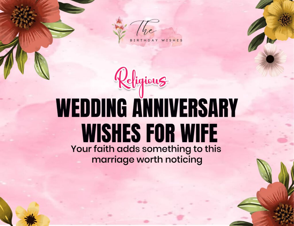 Religious Wedding Anniversary Wishes for Wife